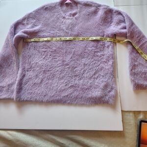 Kate Spade Lilac Fuzzy Crew Neck Sweater